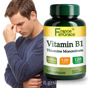 Shecome Vitamina B1 Capsule Metabolismo energetico